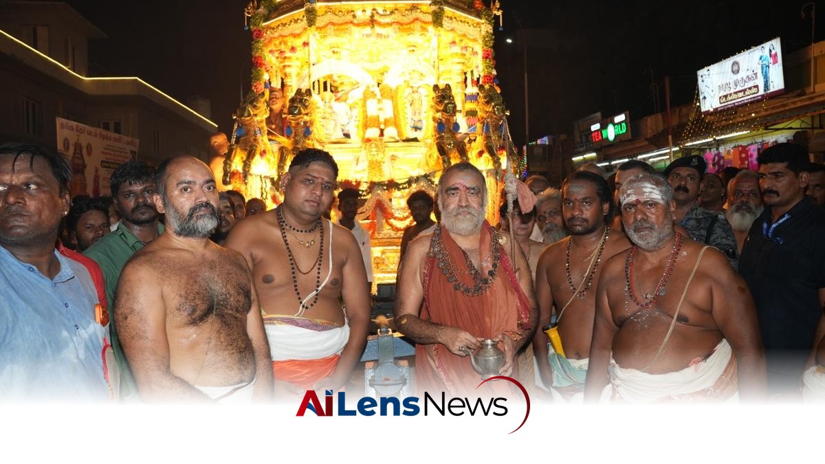 Grand Procession of New Golden Chariot at Sri Ekambaranathar Temple
