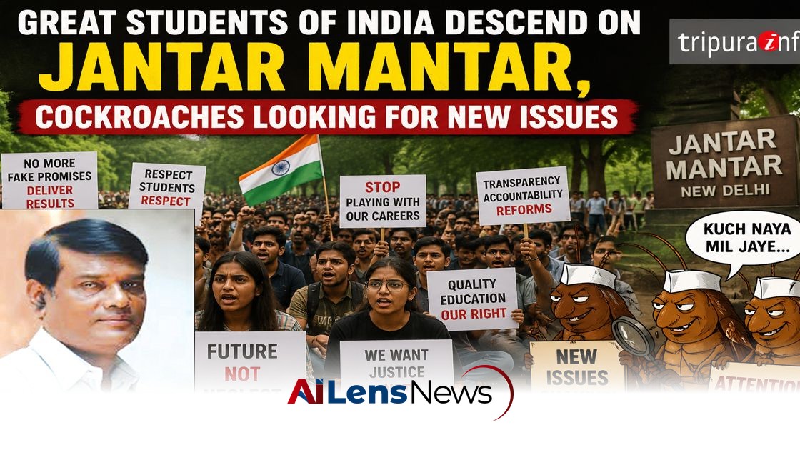 Students Rally at Jantar Mantar to Address Educational Issues