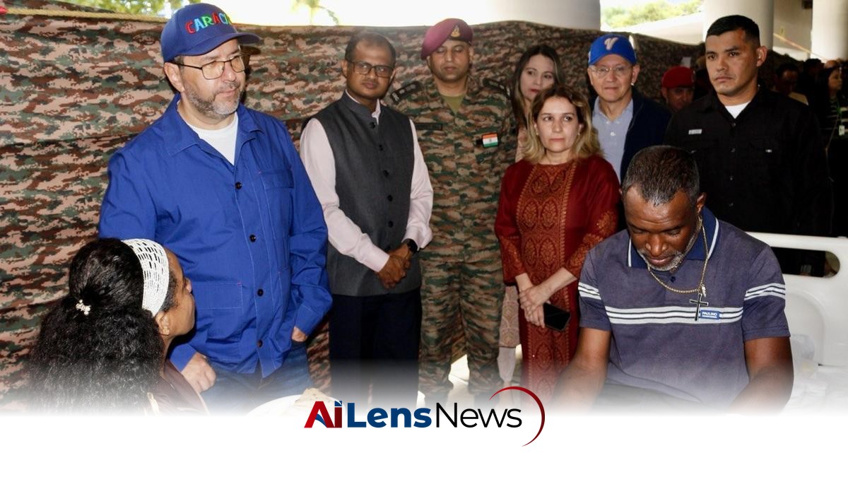 Venezuela FM visits Indian field hospital; expresses gratitude for earthquake relief work