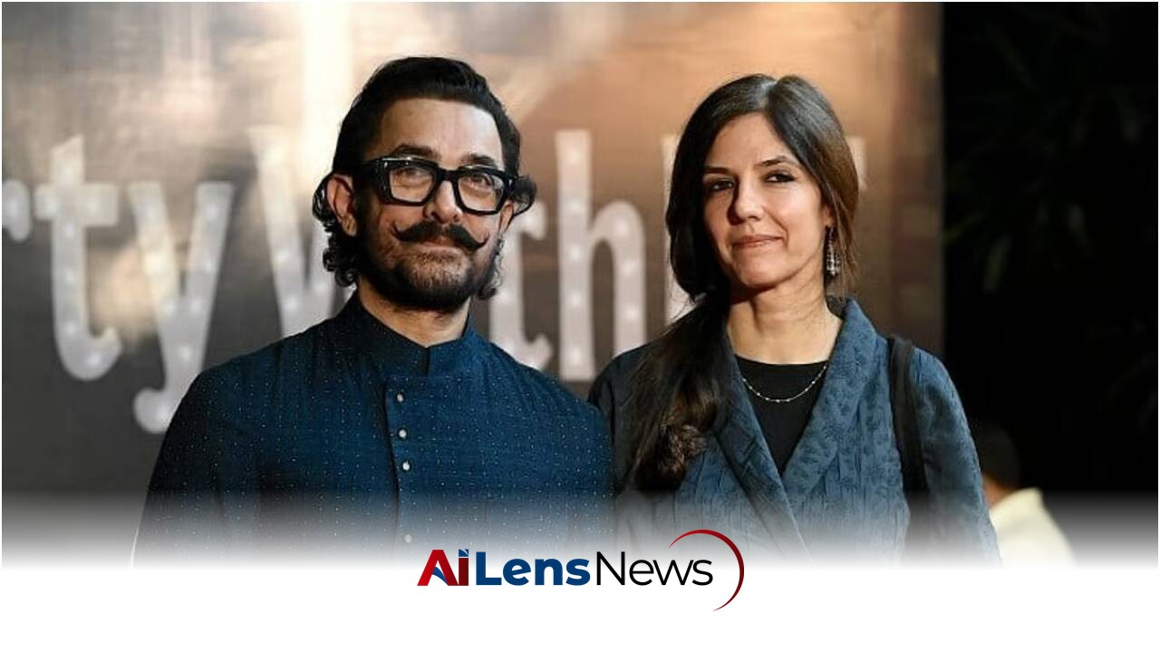 Aamir's house lit up with fairy lights set up ahead of wedding with Gauri