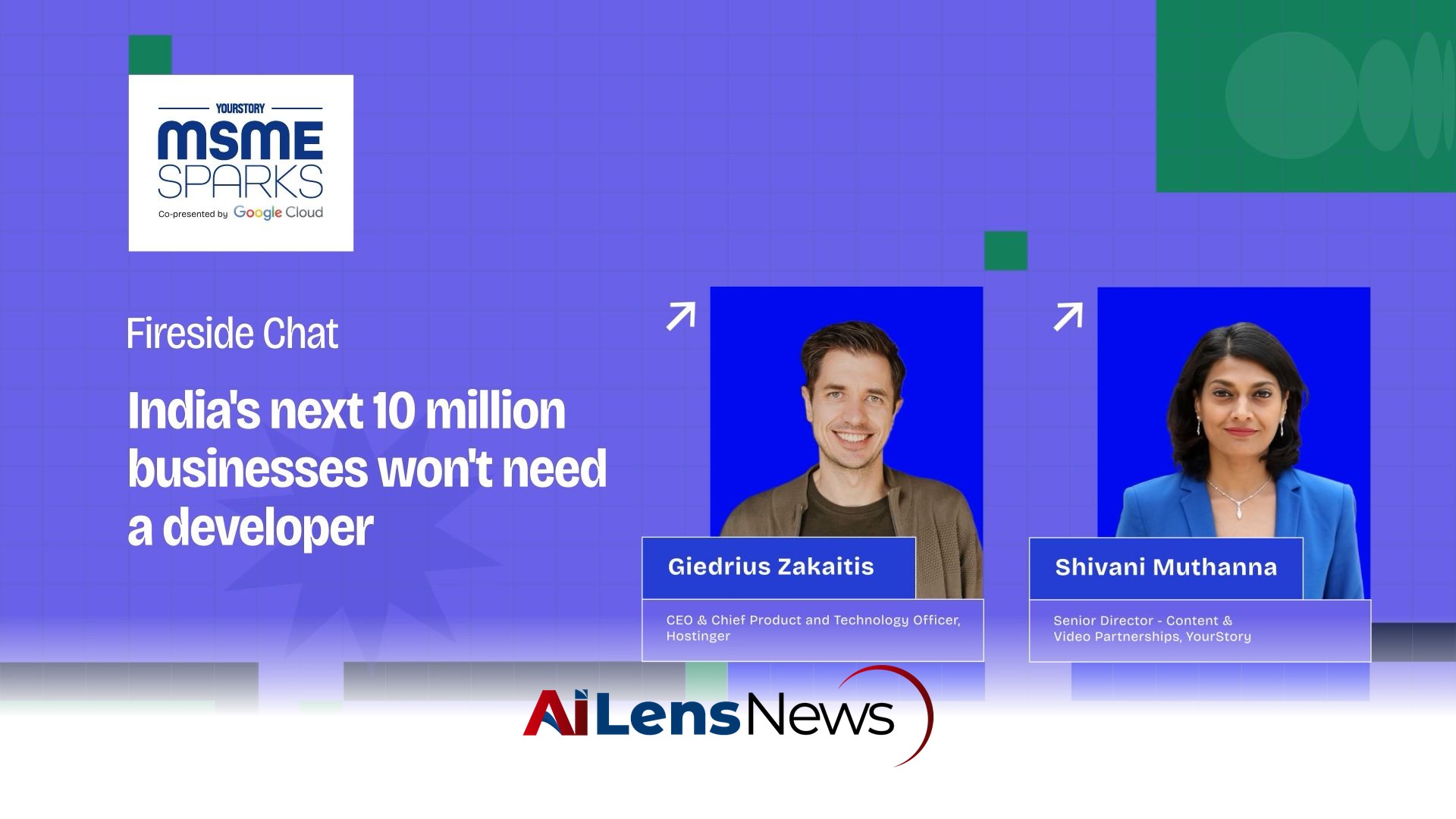 Hostinger CEO Giedrius Zakaitis Empowers Indian MSMEs at MSME Sparks 2026