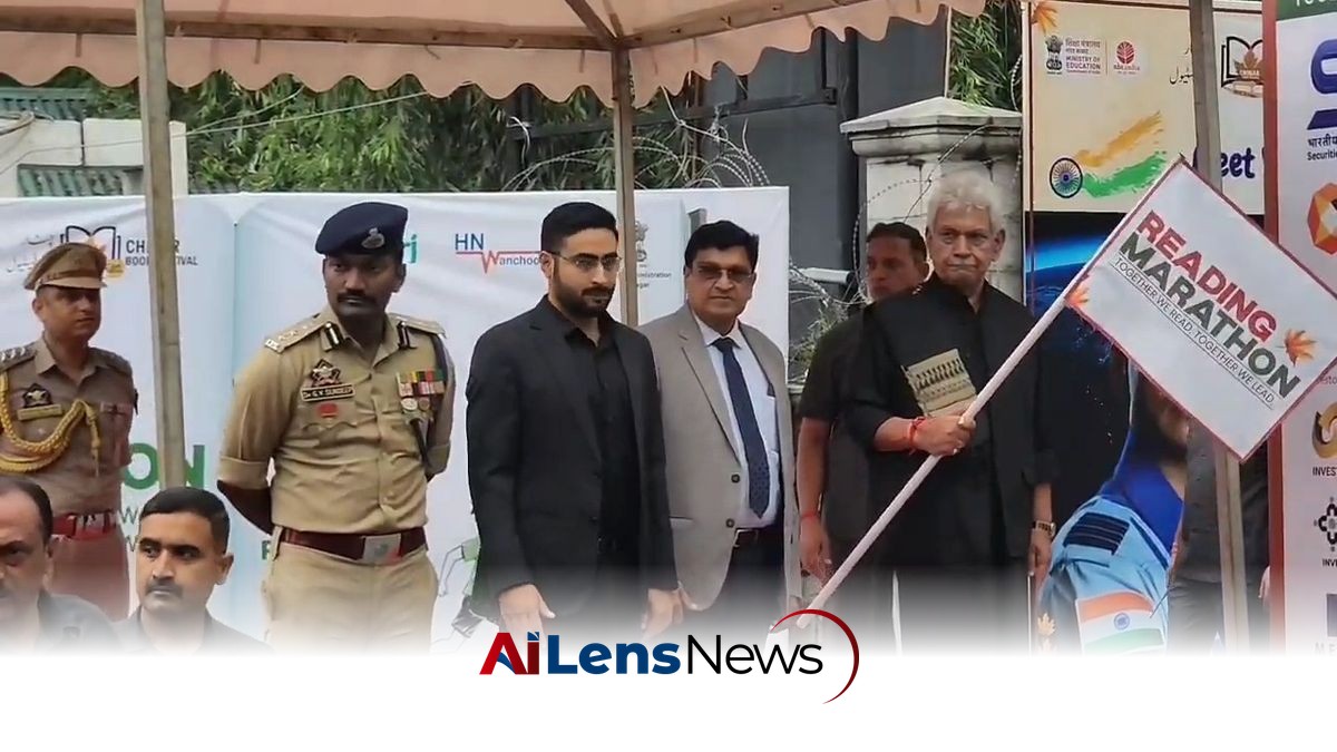 LG Sinha Launches Reading Marathon, Encourages Youth to Embrace Books Over Drugs