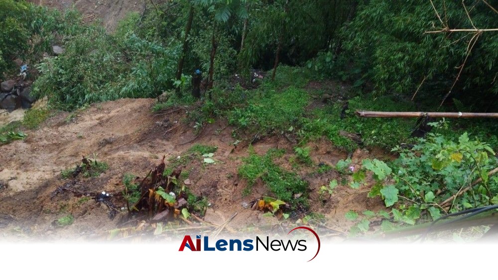 Landslide in Wokha Forces Family to Evacuate Amid Rainfall Concerns