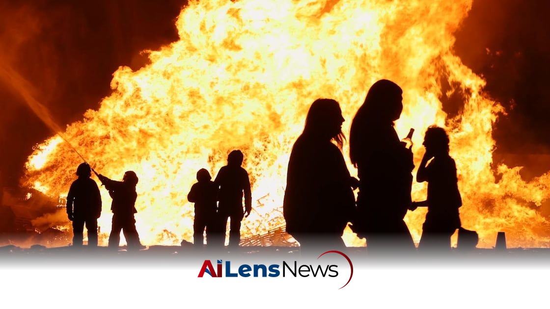 Man dies after accident at bonfire site in Belfast