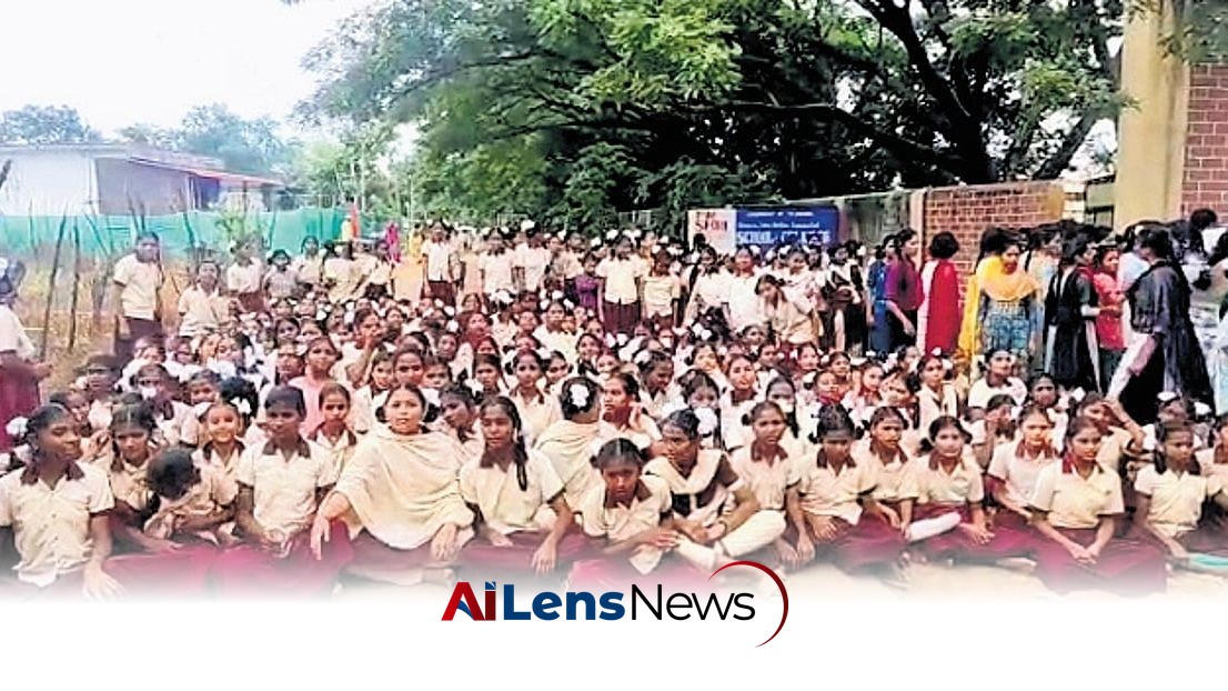 Tribal Girls Protest Over Water Crisis at Mahabubnagar School