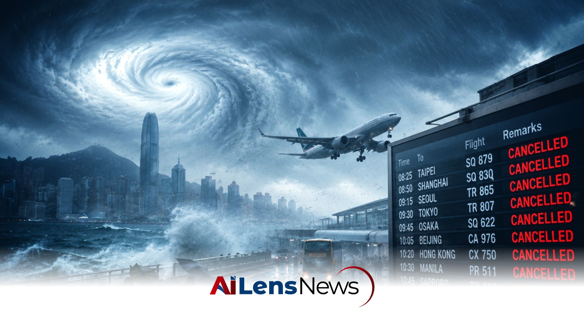 Flight Cancellations Surge as Super Typhoon Bavi Approaches Taiwan