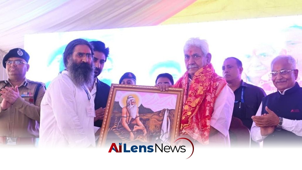Lieutenant Governor Manoj Sinha Attends Mahayajna Dharma Sammelan in Baramulla, Advocates for Spiritual Rebirth