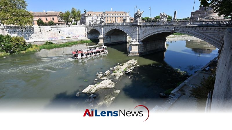 Drought Reveals Ancient Ruins of Nero's Bridge in Rome's Tiber River