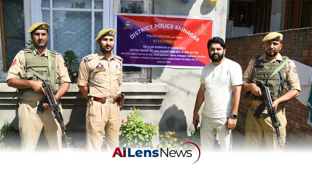Police attach double-storey residential house under NDPS Act in Srinagar