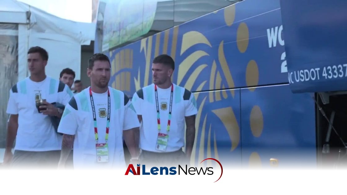 World Champion Ready: Messi and Argentina Head to Stadium to Face Switzerland