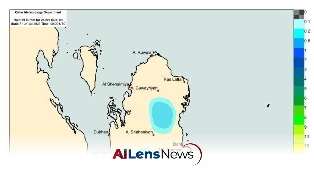 Qatar Meteorology Department Forecasts Rain Chances for Wednesday and Thursday