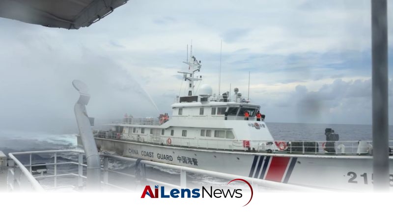 Chinese Coast Guard Fires Water Cannon at Philippine Vessel Amid Rising Tensions