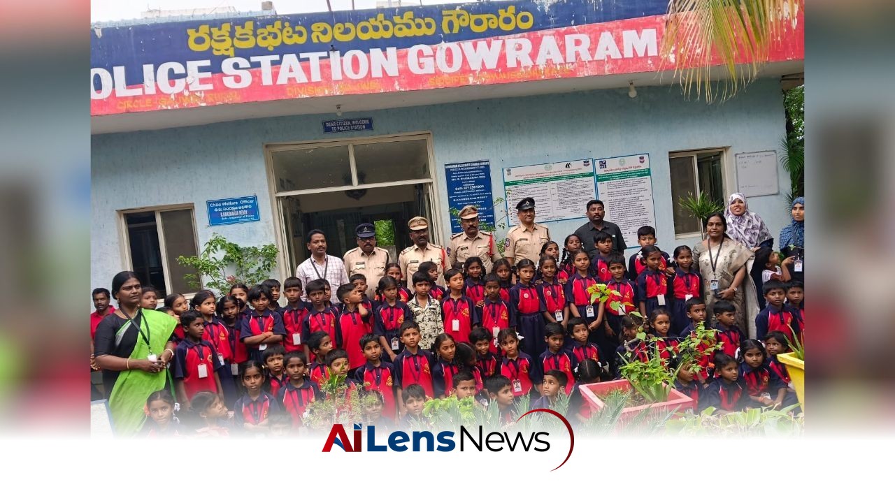 Siddipet Students Gain Policing Insights During Visit to Gouraram Police Station