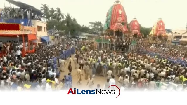 Lord Jagannath and Siblings Begin Homeward Journey During Bahuda Yatra in Puri