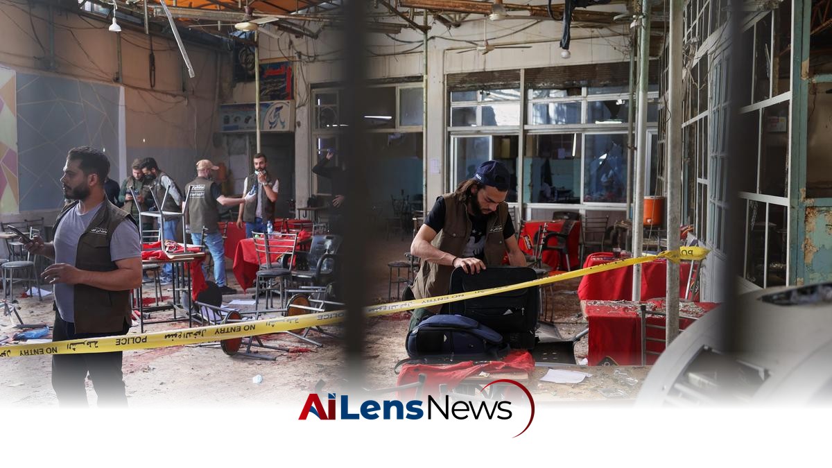 At least nine killed as explosive device goes off in cafe in Syria's Damascus