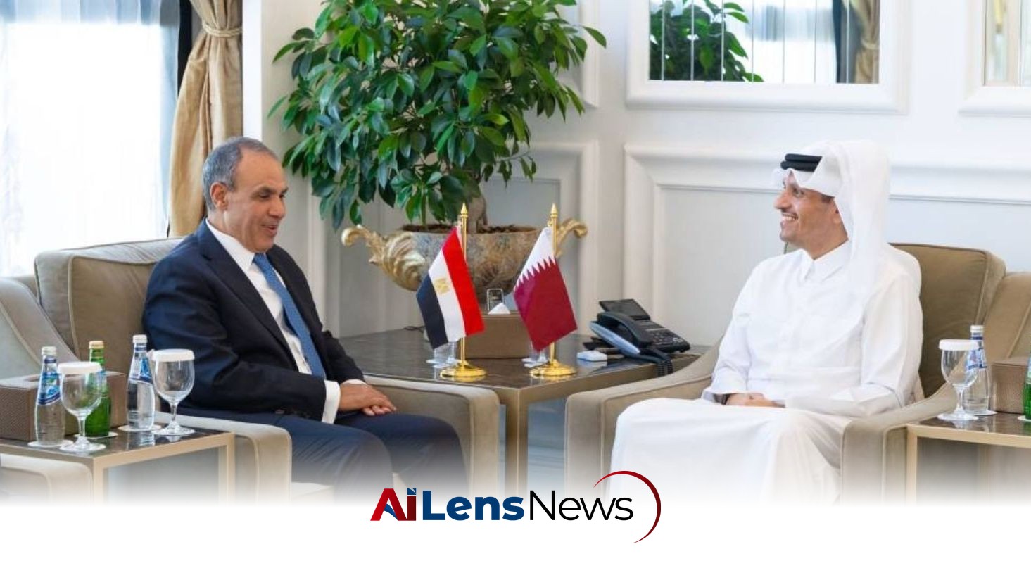 Qatar's Prime Minister Meets Egyptian FM to Discuss Regional Stability