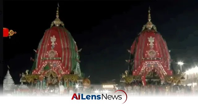 Lord Jagannath's Chariots Return to Puri Temple on Bahuda Yatra