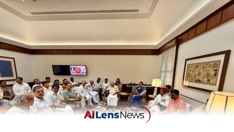 Chowdhary Mohammad Ramzan Joins INDIA Bloc Leaders' Meeting in New Delhi