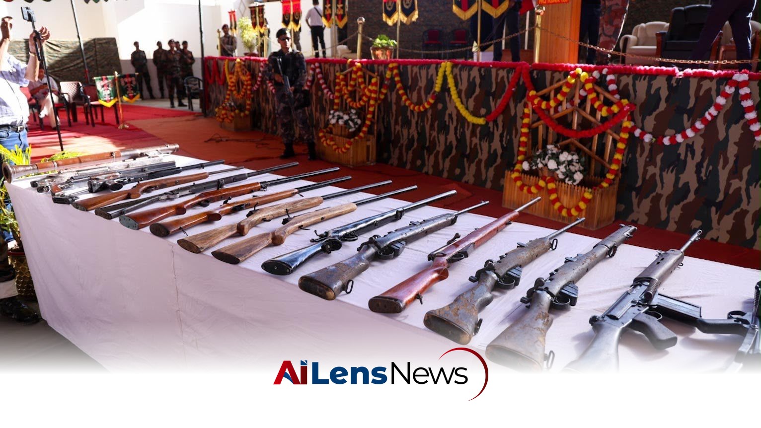 Manipur Sees Historic Surrender of 46 KCP (PWG) Cadres and 28 Weapons