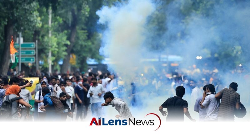 Violence Erupts in Capital During CJP Protest March; Police Use Tear Gas and Lathicharge