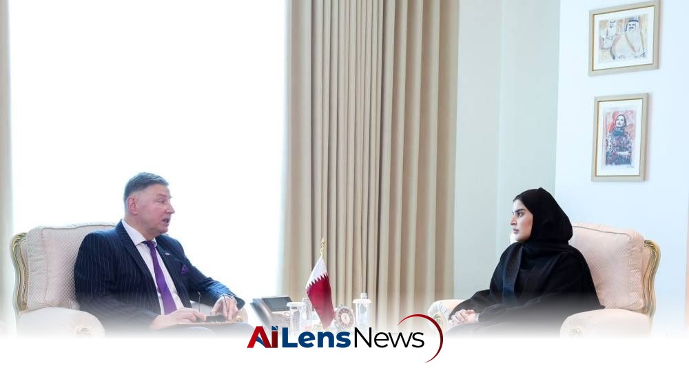 Qatar's Minister of State for International Cooperation Meets Ukrainian Ambassador