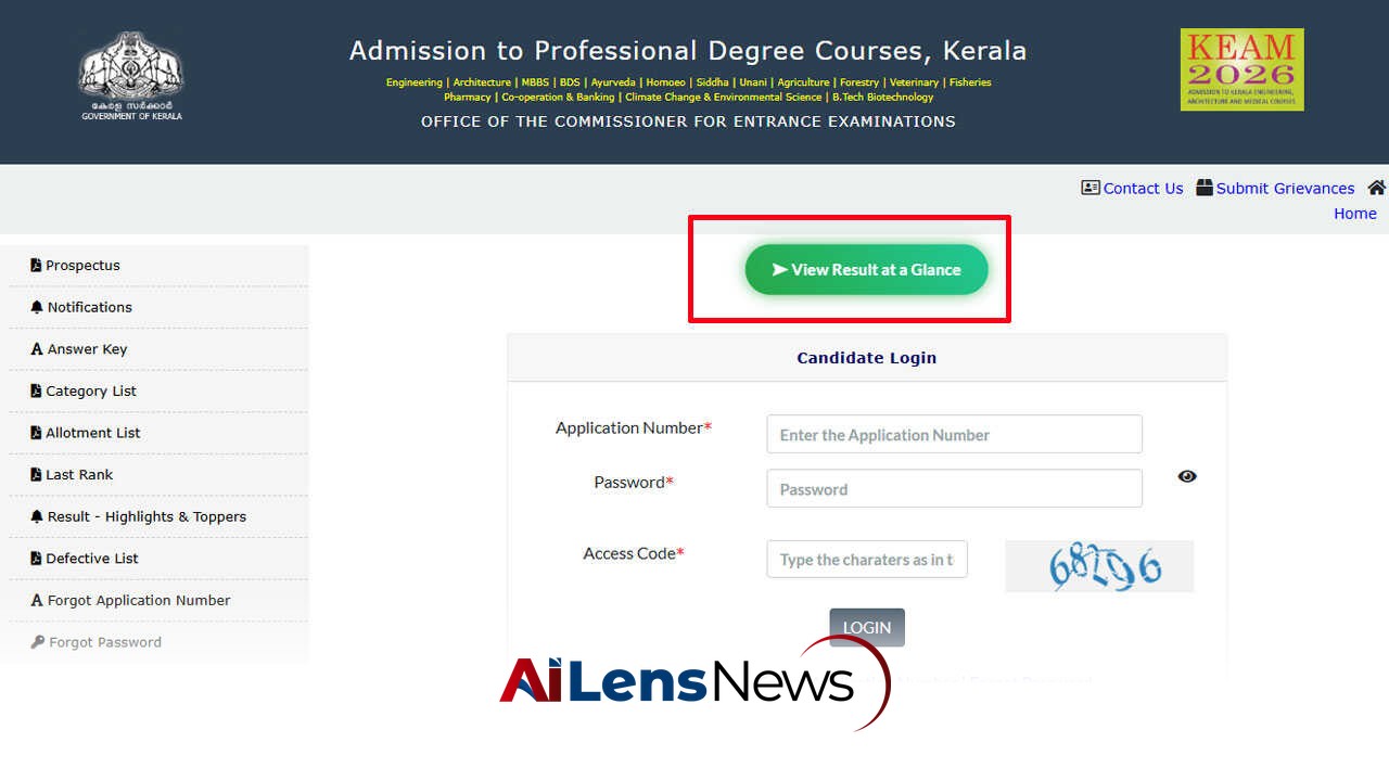 KEAM 2026 Provisional Seat Allotment Announced
