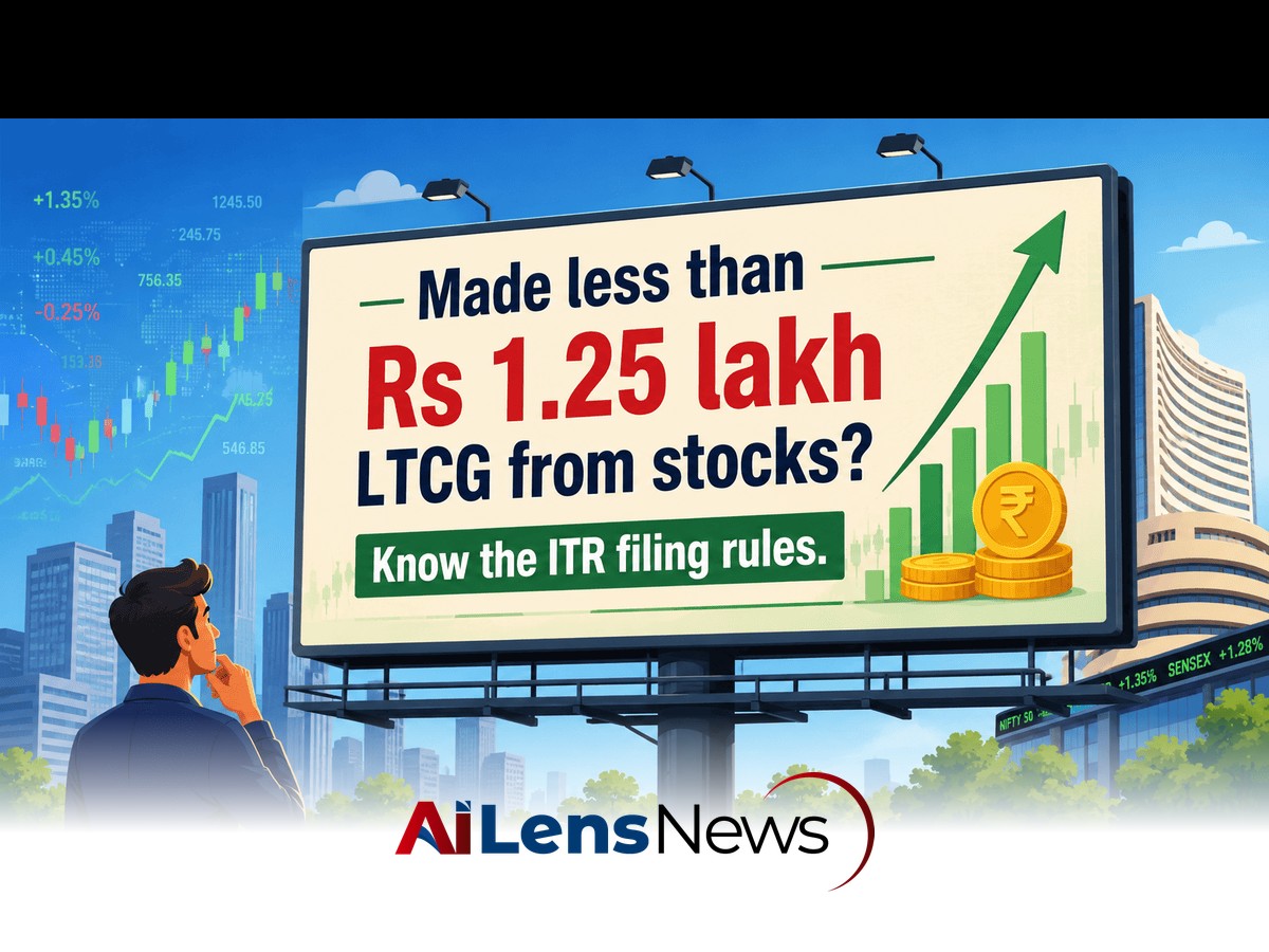 Need to file ITR with LTCG less than Rs 1.25L?