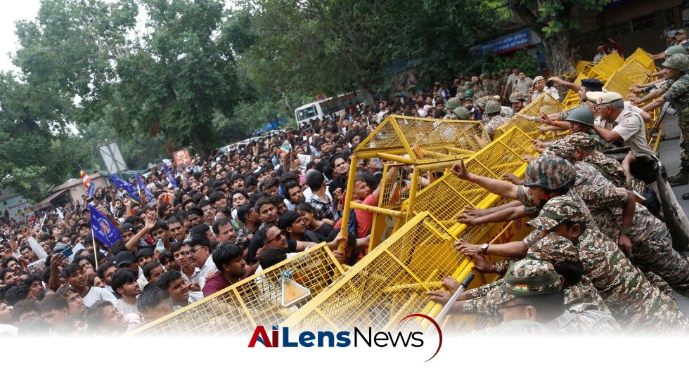 India Police Deploy Tear Gas to Disperse Cockroach Movement Protesters Marching to Parliament