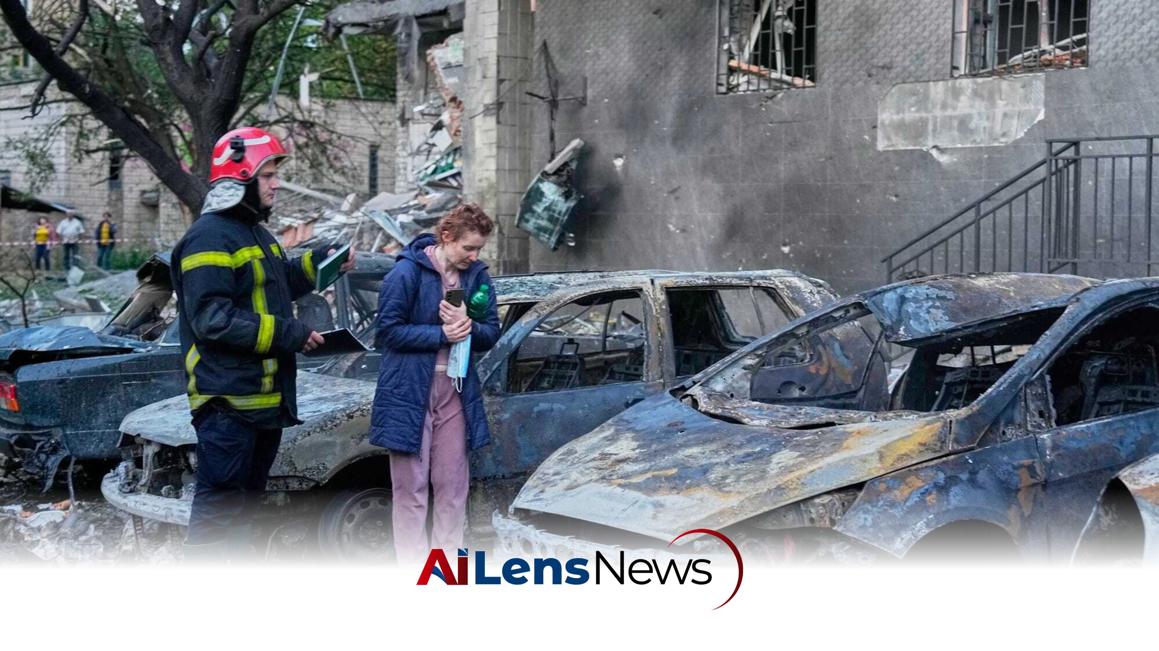 Russian Airstrike in Kyiv Leaves One Dead and Eight Injured