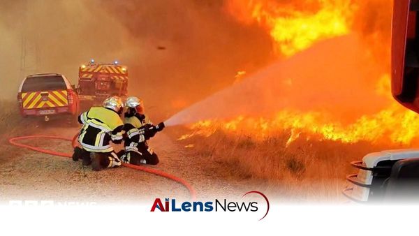 Wildfires Rage in Gironde, France, as Heatwave Approaches