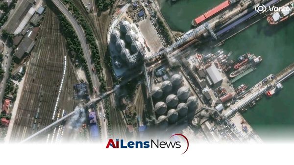 Ukrainian Drones Target Major Russian Refinery, Causing Significant Fire