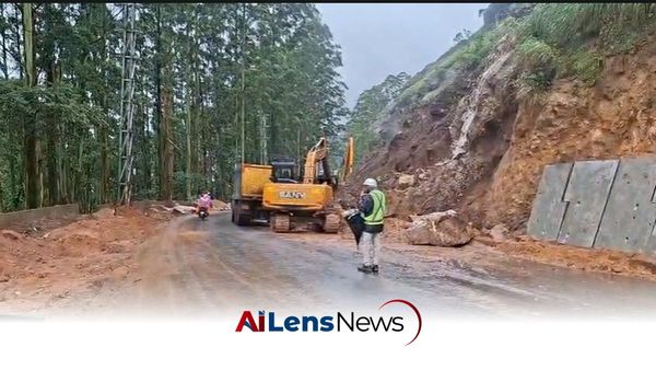 Rockfall Near Munnar Headworks Dam Disrupts Kochi-Dhanushkodi Highway Traffic