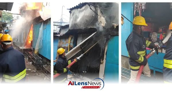 Major Fire Destroys Shops at Bhubaneswar's Unit-I Market