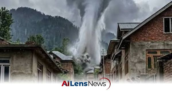Cloudburst Causes Flash Floods in Boniyar Village, Kashmir