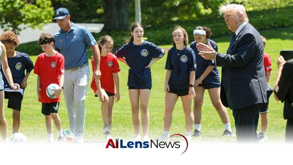 Pat McAfee Joins President Trump at Patriot Games in Casual Attire