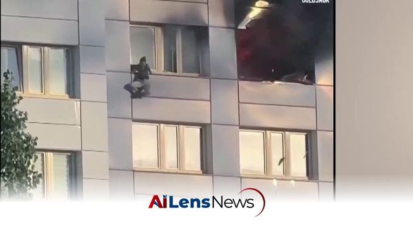 Heroic Rescue: Woman Jumps from 11th Floor to Escape Berlin Fire